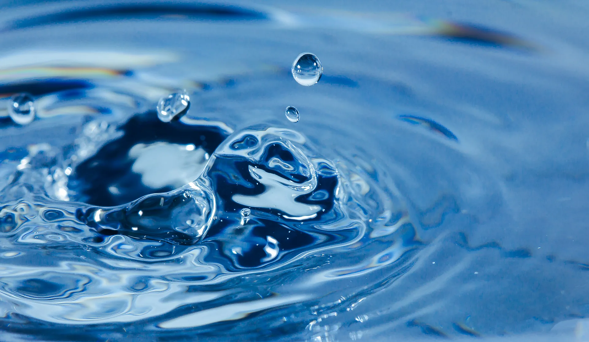 Gota de agua ozonizada
